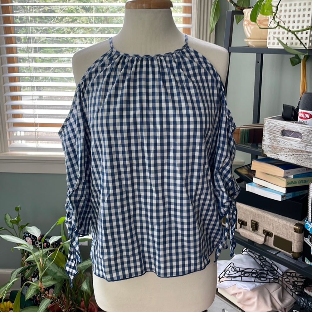 Timing Gingham Blouse